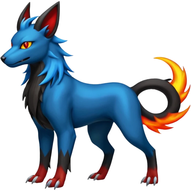 Luxray-Manectric-Houndoom-Pokémon-Fakémon-hybrid-creature emoji
