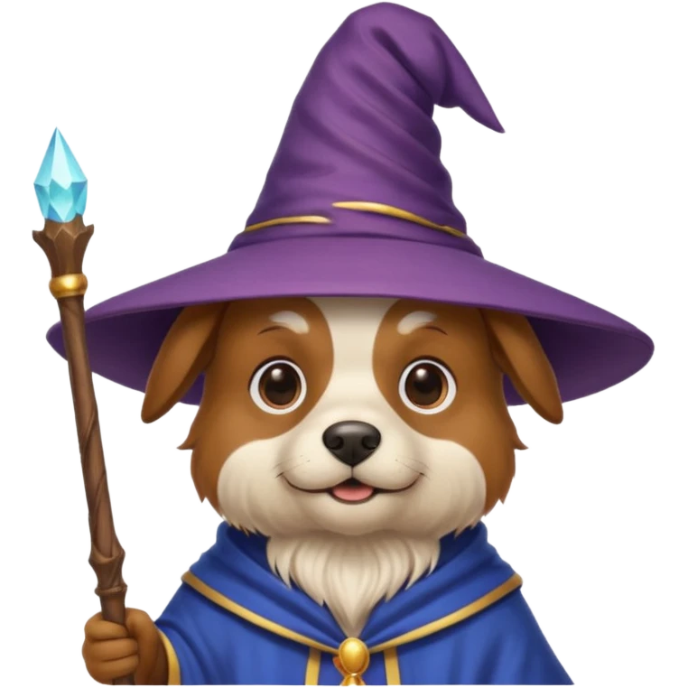 Dog wizard emoji