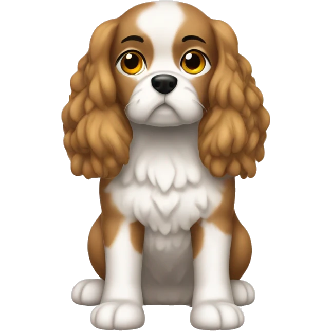 friendly dog with brown eyes emoji