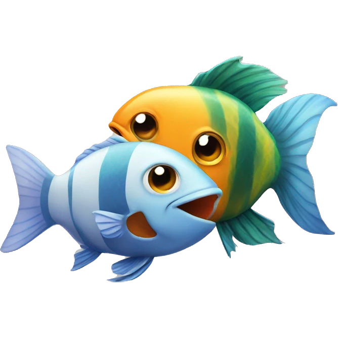 fish and cat emoji