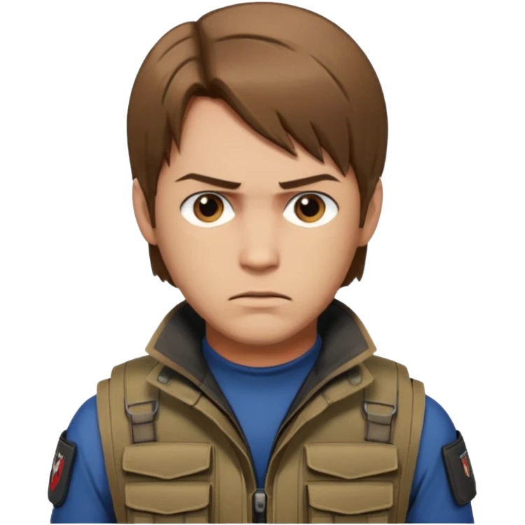 Leon Kennedy from resident evil 4 emoji