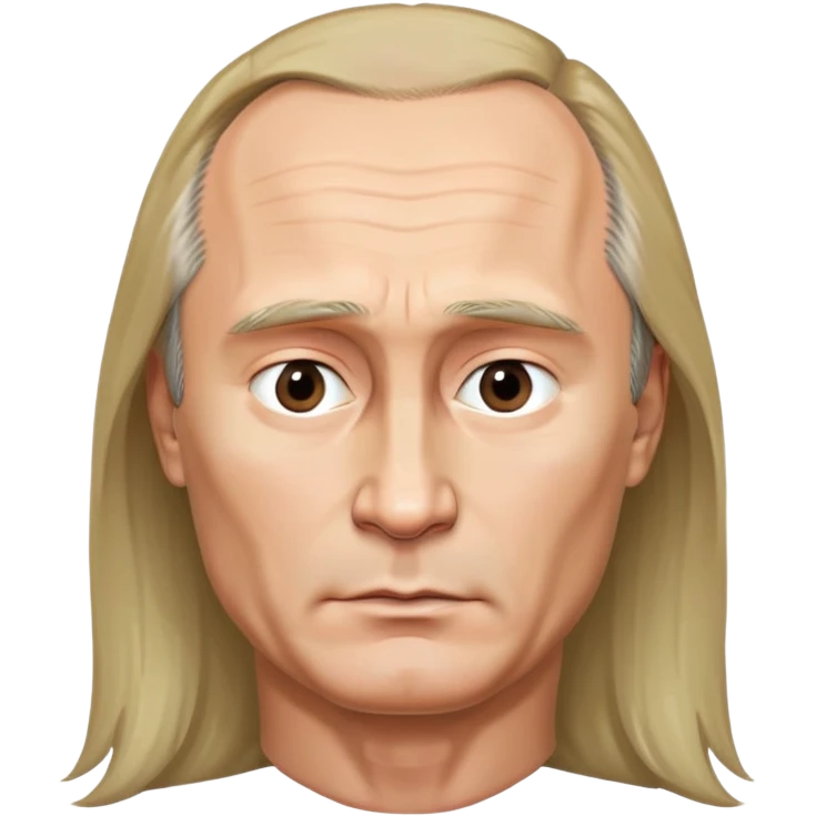 длинноволосый путин emoji