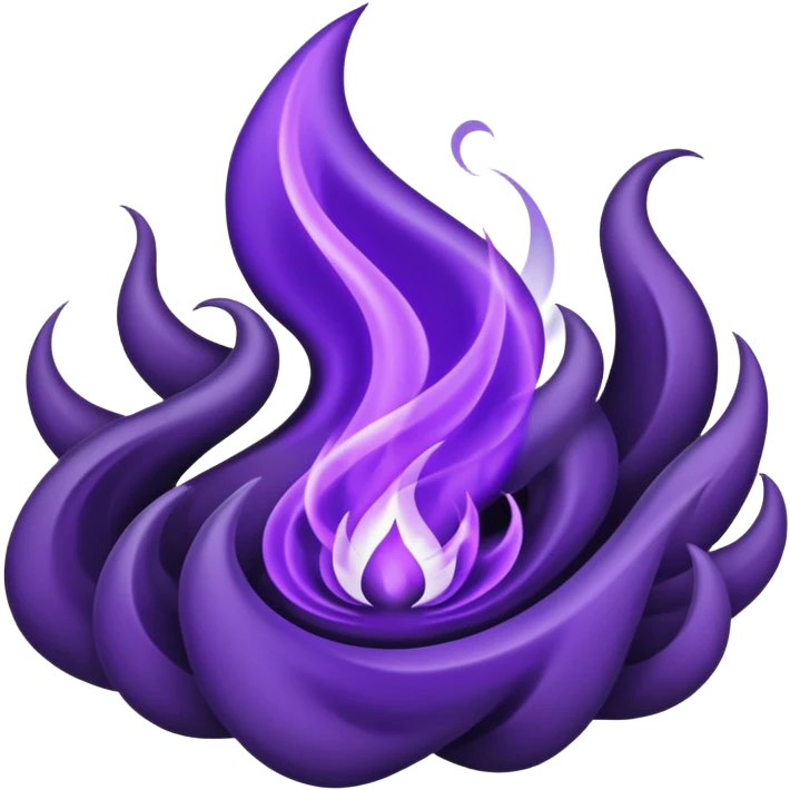 Wicked purple flames emoji