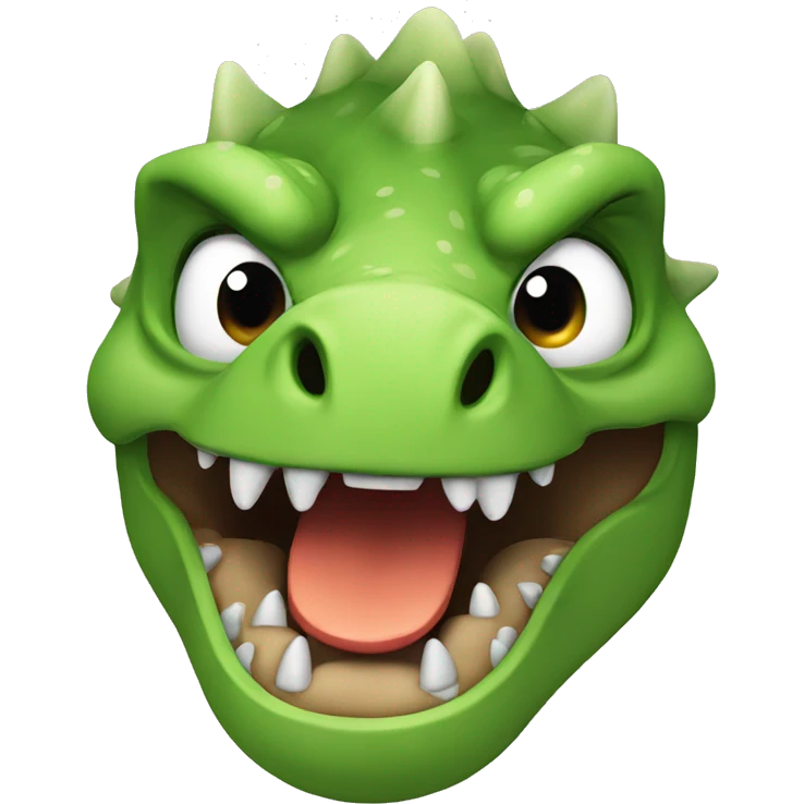dinosaur is angry  emoji