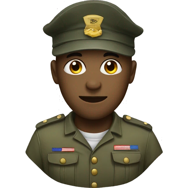 Soldier wearing hat emoji