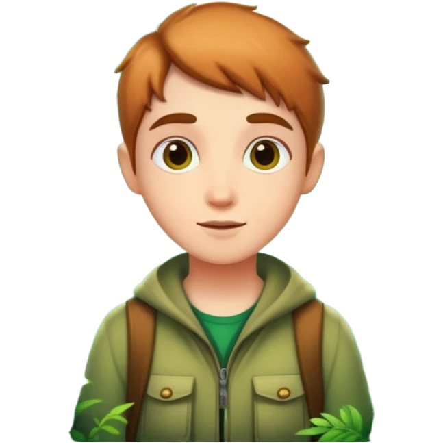 person exploring an enchanted forest emoji