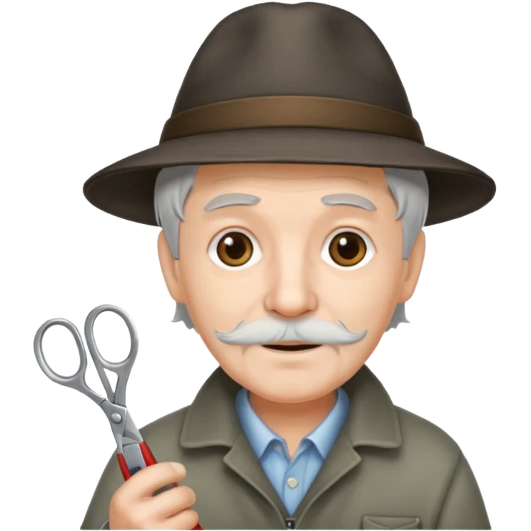 OLD MAN GARDNER WITH SESORS emoji