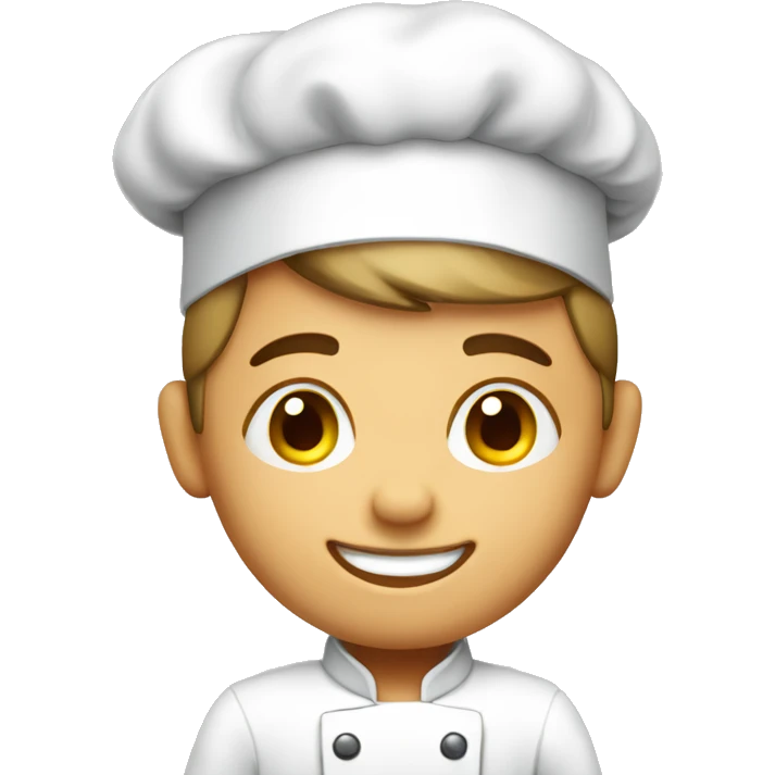 Handsome chef boy emoji