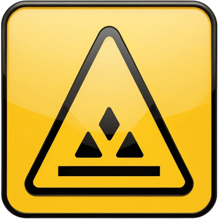 triangle warning sign with exclamation mark emoji