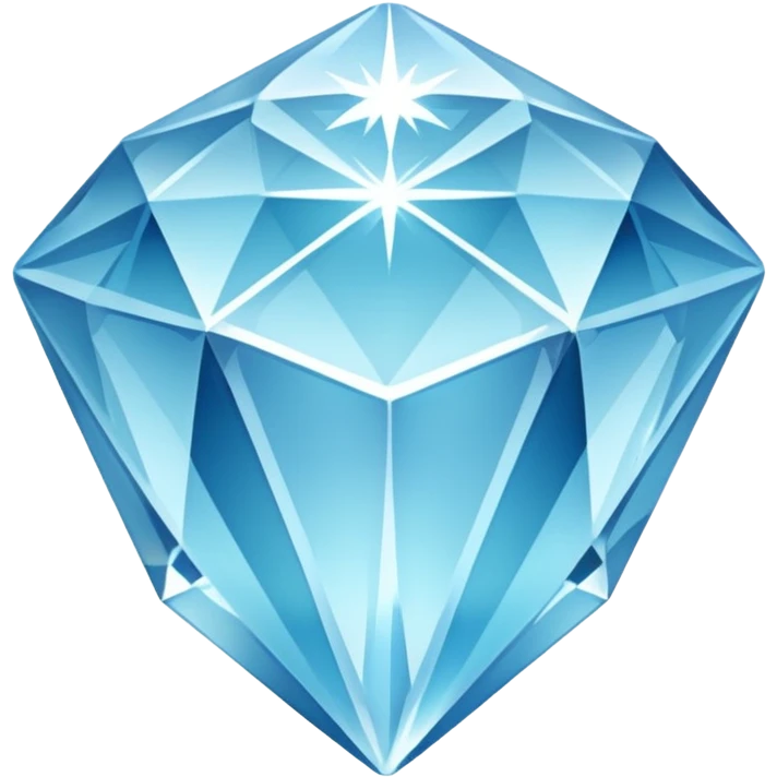 Icy crystal diamond  emoji