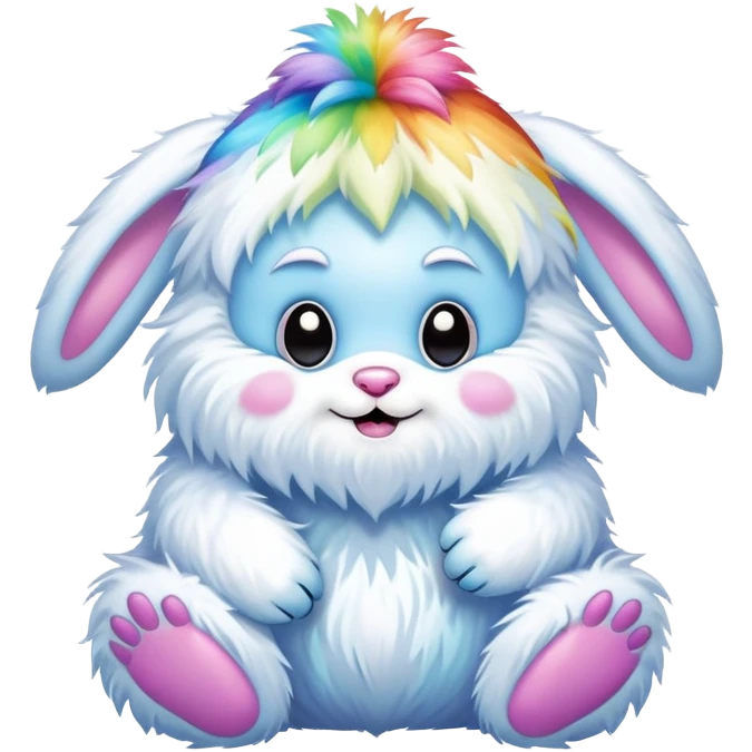 easter rainbow baby bunny yeti emoji