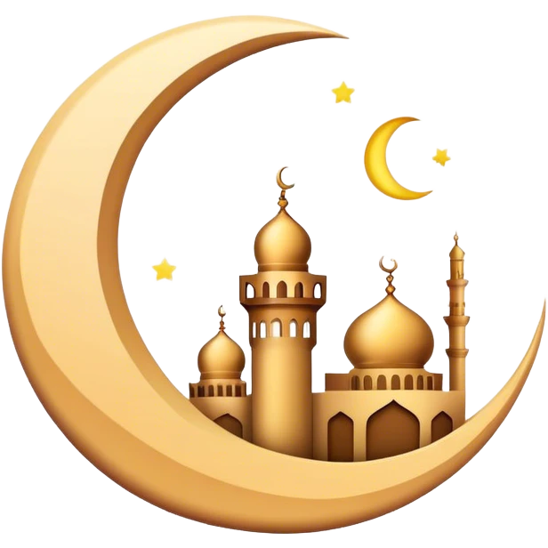 Ramadan Mubarak sign with beautiful light finish  emoji