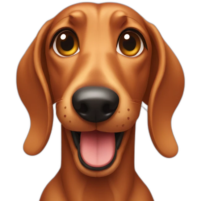 Teckel smiling emoji