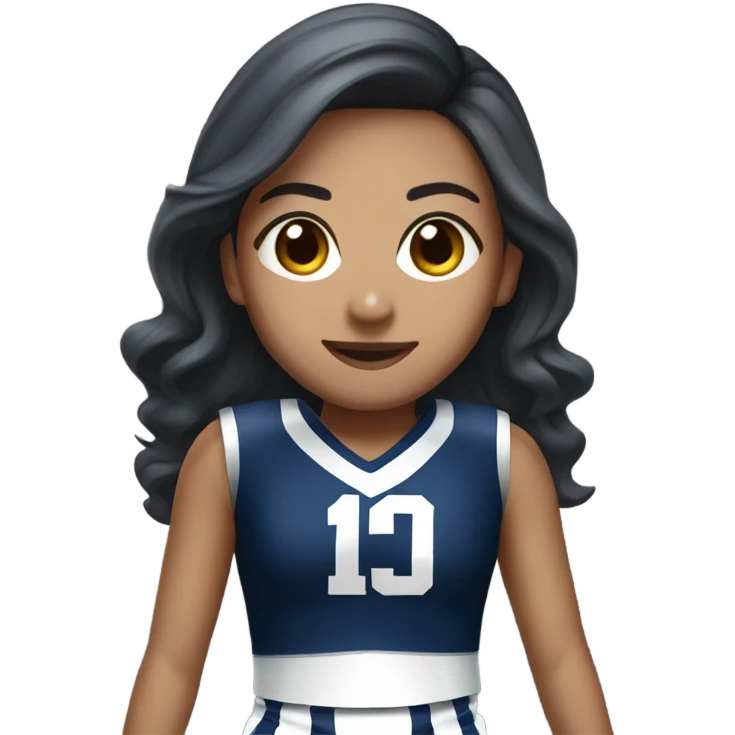 Asian Dallas cowboys cheerleader  emoji