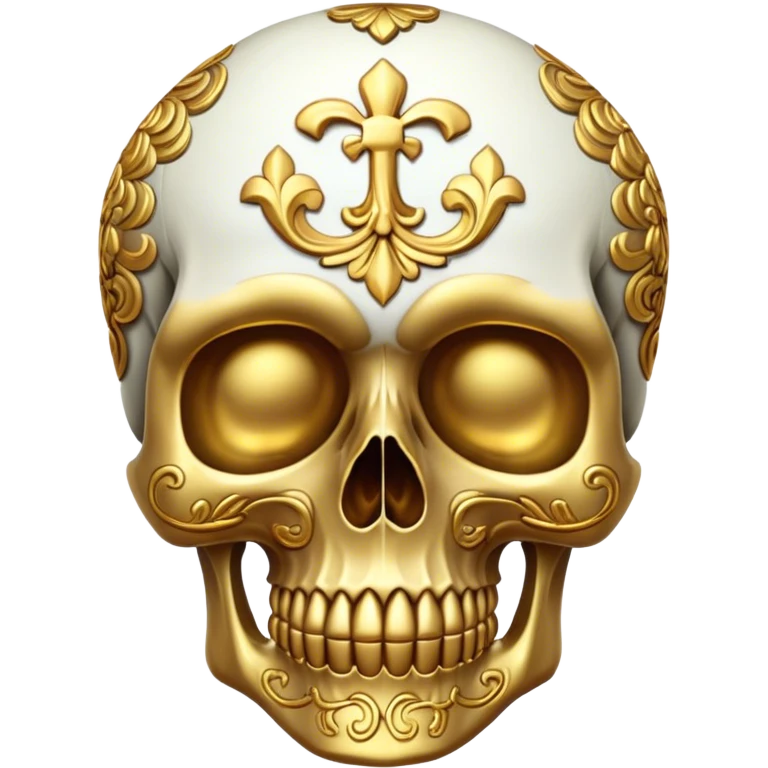 skull in gold emoji