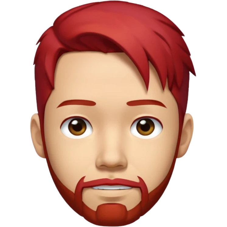 Mike Shinoda with red hair emoji