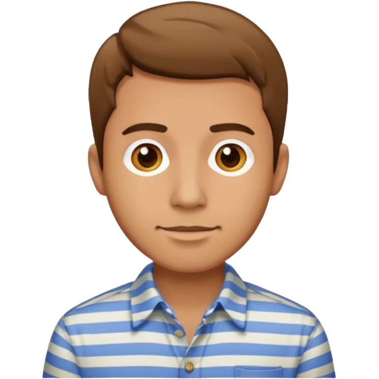 male in stripped shirt, not tshirt emoji