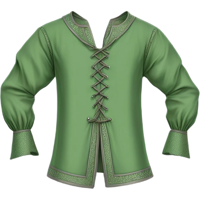 medieval shirt green emoji