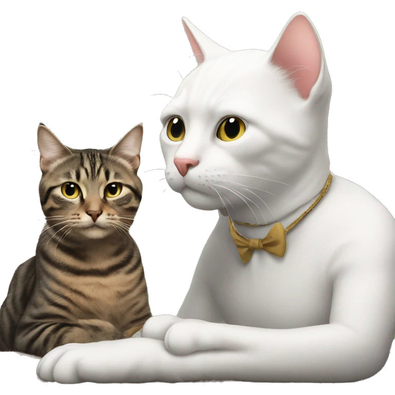 Truman with cat emoji