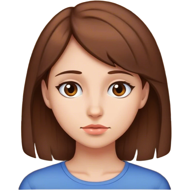 Head against wall lady with brown hair  emoji