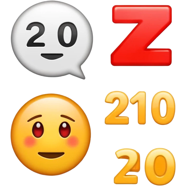 the red underlined  "100 points" emoji, but with "20" instead of "100" emoji