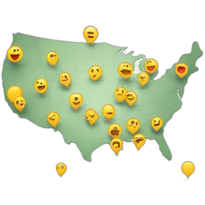 map with pins emoji