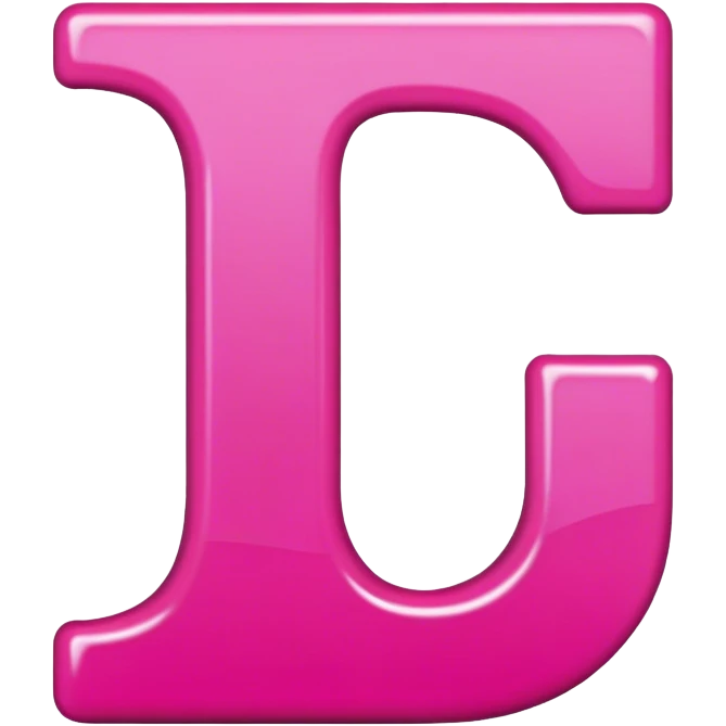 dark Pink letter L emoji