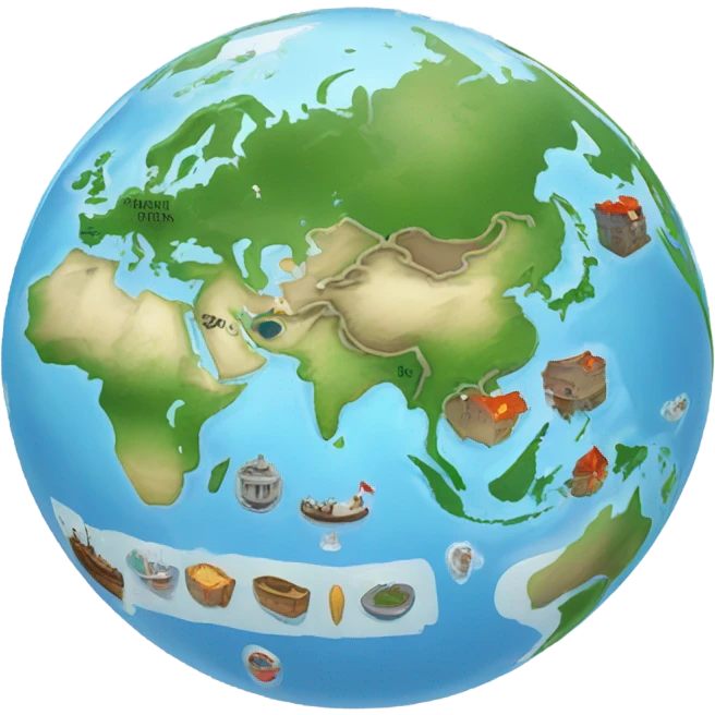 World map emoji