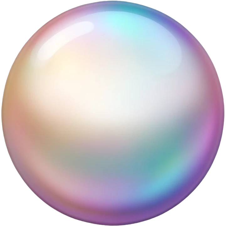 beautiful shiny pearl emoji