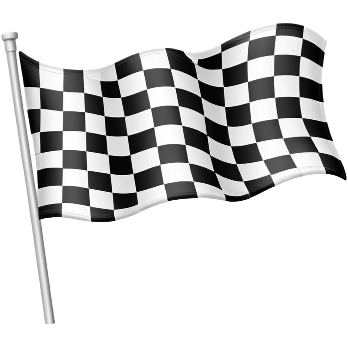 checkered racing flag emoji