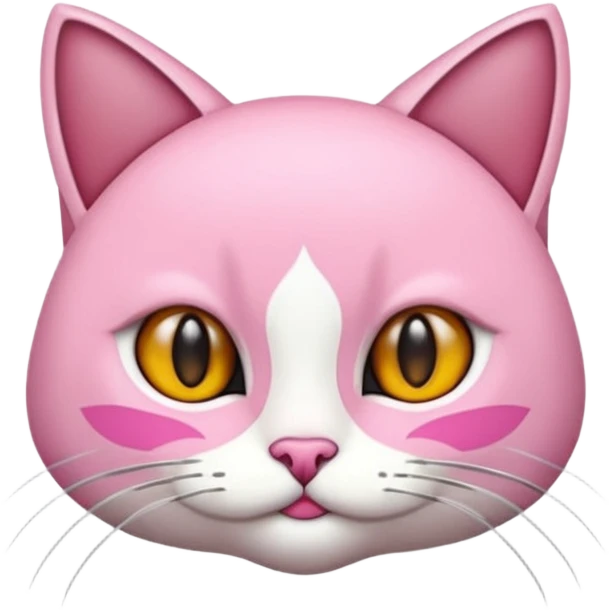 Pembe bir kedi kuyruğu İnce emoji