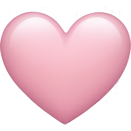 Heart light pink emoji