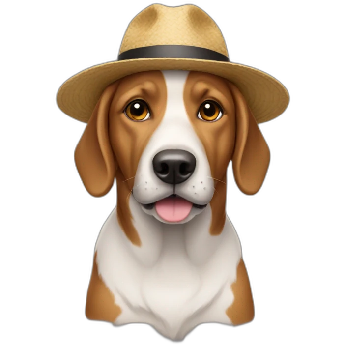 Dog in a hat emoji
