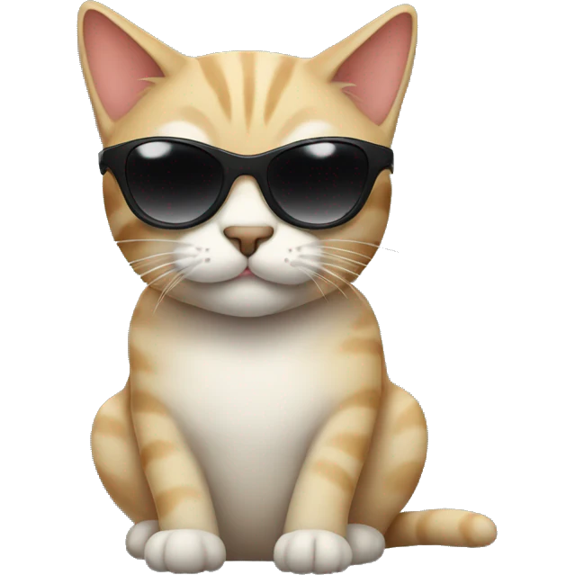 Cat with sunglasses emoji