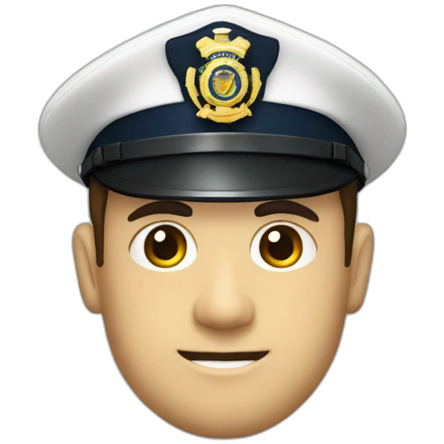 Policía naval emoji