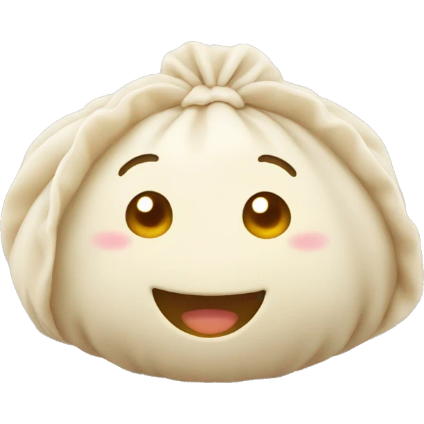 Smiling dumpling  emoji