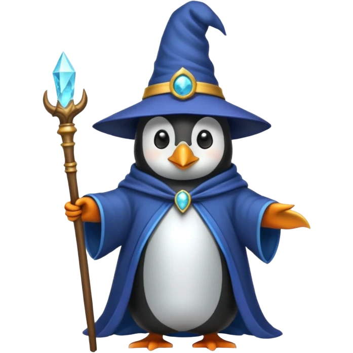 Penguin Wizard emoji