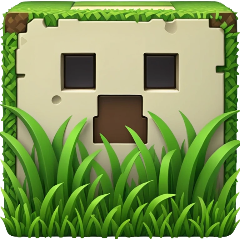 Minecraft grass block emoji