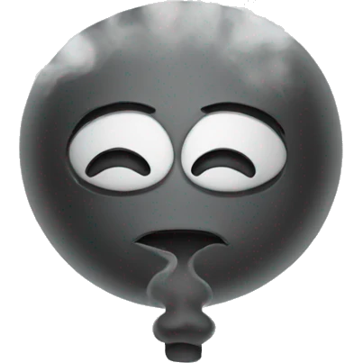 Emoji inside of smoke emoji