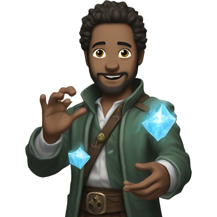 Rick playing magic the gathering emoji