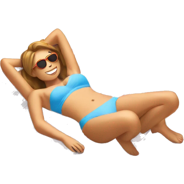 sunbathing emoji