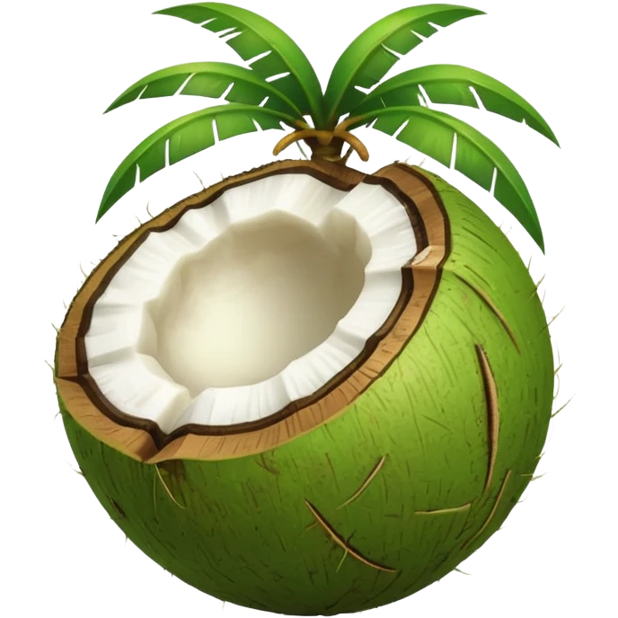 Green coconut emoji emoji