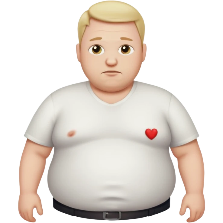 Male bloated belly emoji