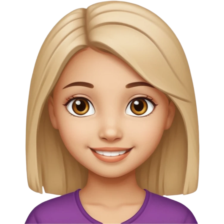 Cute girl with bindi and realistic eyes emoji