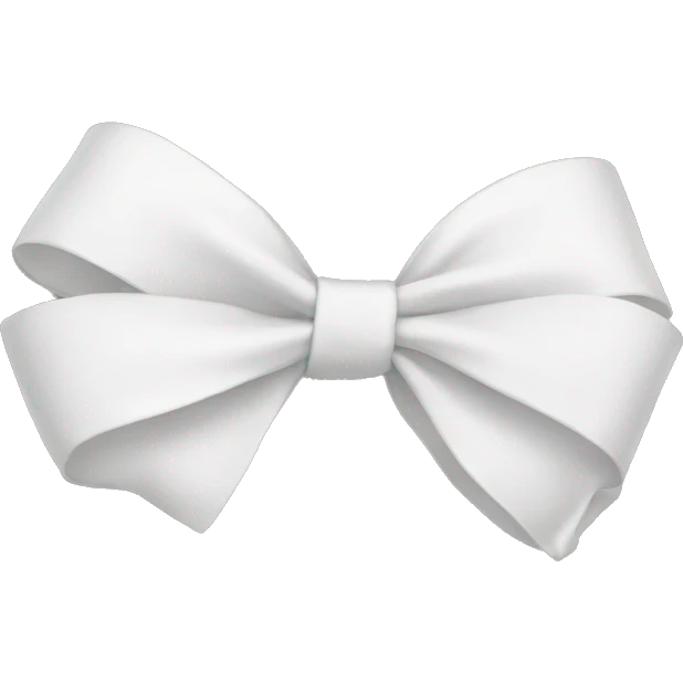 White Bow emoji
