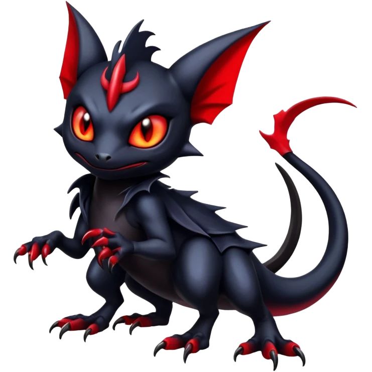 Shiny Epic Evil Badass Dark Gothic Noibat-Salandit-Litten-Hybrid emoji