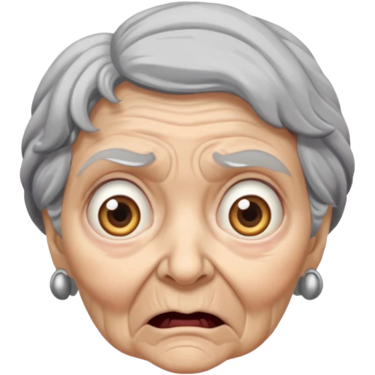Granny terror emoji
