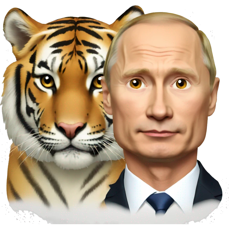 Putin and tiger emoji