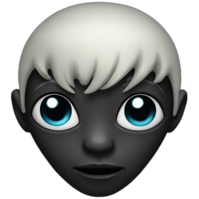 black alien emoji