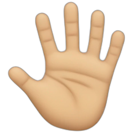 five fingers emoji